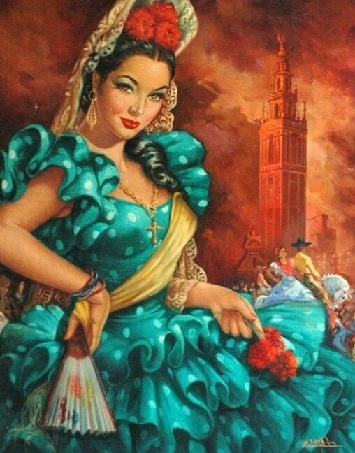 Vintage Ladies Art