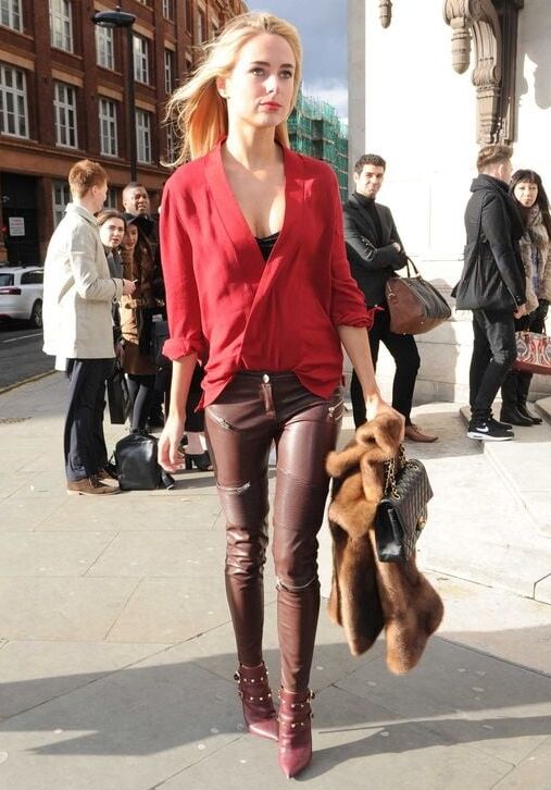 Brown Leather Pants - by Redbull