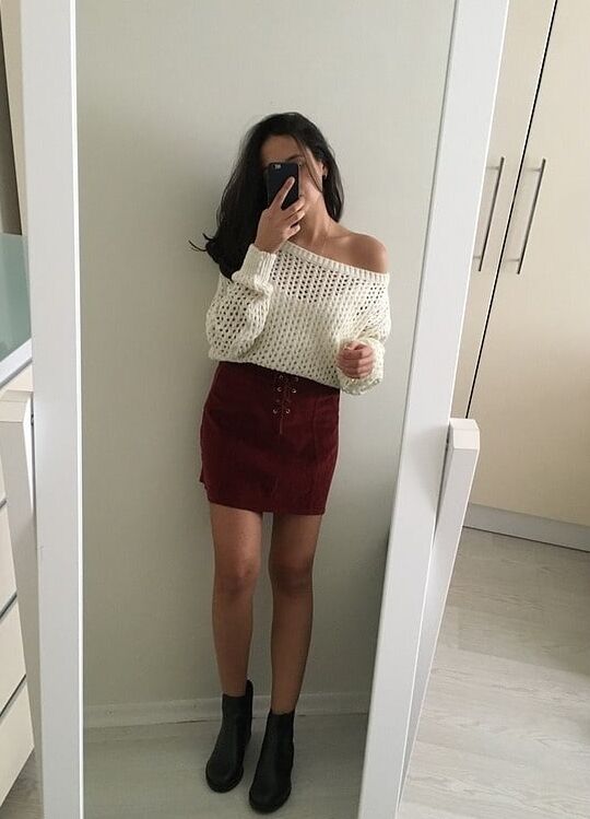 Turkish girl selling her clothes