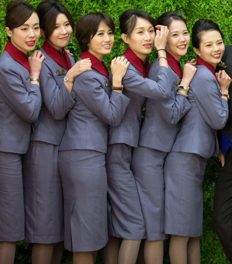 Flight Attendants in Pantyhose - Air China Girls