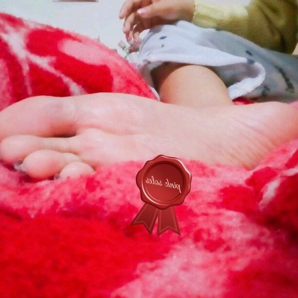 Pink Soles Indian Feet Goddess