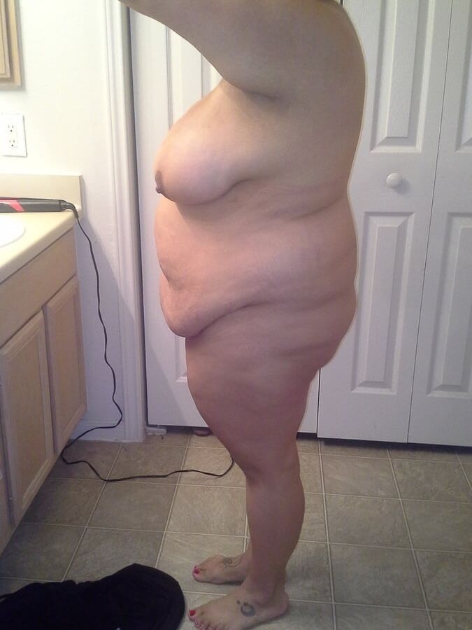 Old mature and fat posing sexy