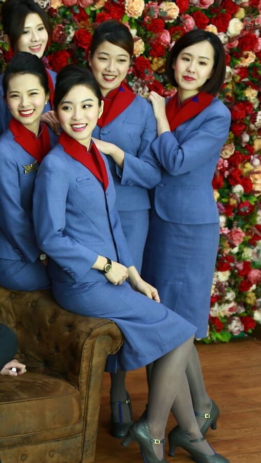 Flight Attendants in Pantyhose - Air China Girls