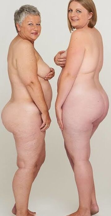 Old mature and fat posing sexy