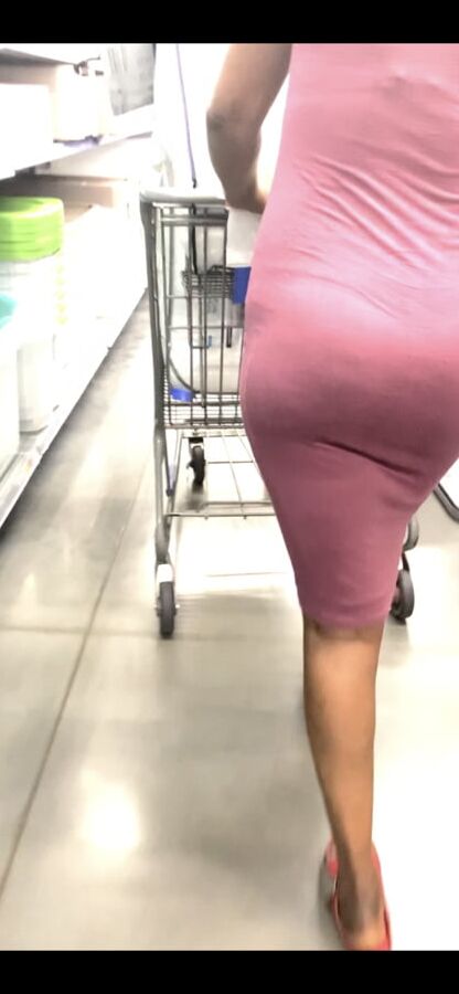 Slim Phat Ebony in Skin Tight Dress VTL (THONG!!)