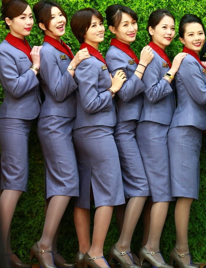 Flight Attendants in Pantyhose - Air China Girls