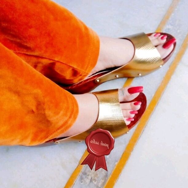 Pink Soles Indian Feet Goddess