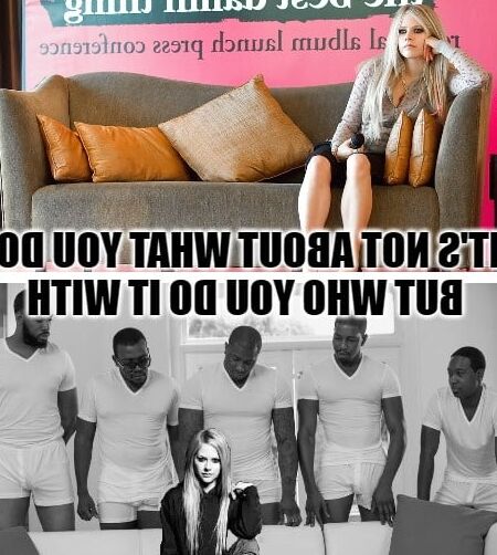 Celebrity gangbang captions (Avril)