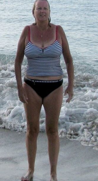 Mature ladies at the beach