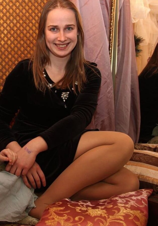 Russian Wives Pose in Pantyhose
