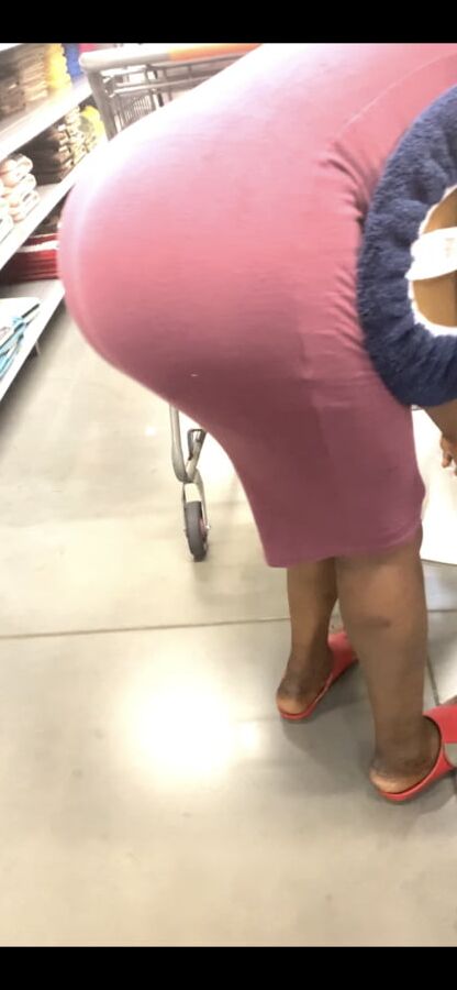 Slim Phat Ebony in Skin Tight Dress VTL (THONG!!)