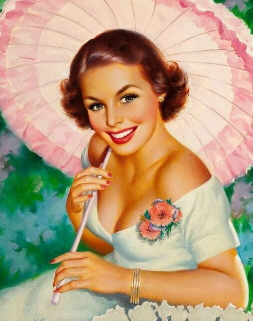 Vintage Ladies Art