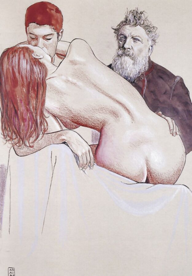 Tribute to women Covid. Milo Manara