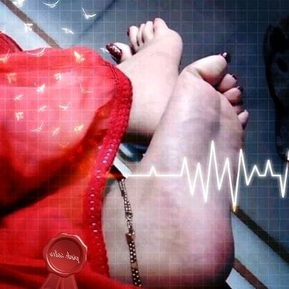 Pink Soles Indian Feet Goddess