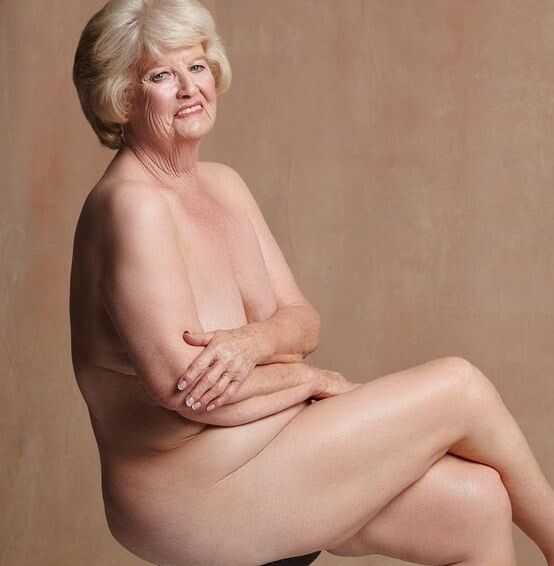Old mature and fat posing sexy