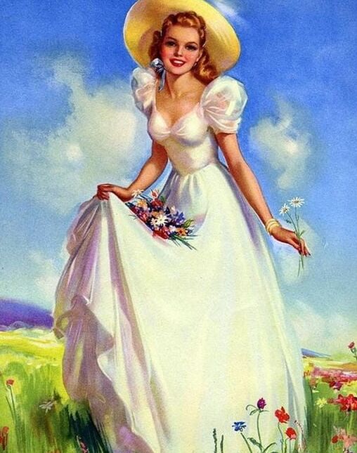 Vintage Ladies Art