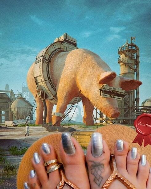 Pink Soles Indian Feet Goddess