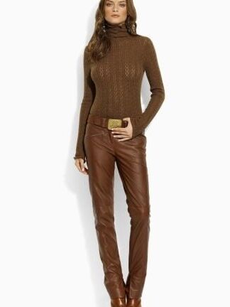 Brown Leather Pants - by Redbull