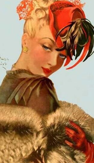 Vintage Ladies Art