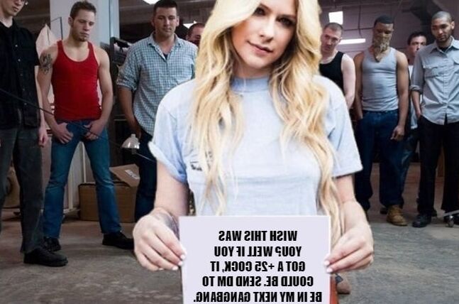 Celebrity gangbang captions (Avril)
