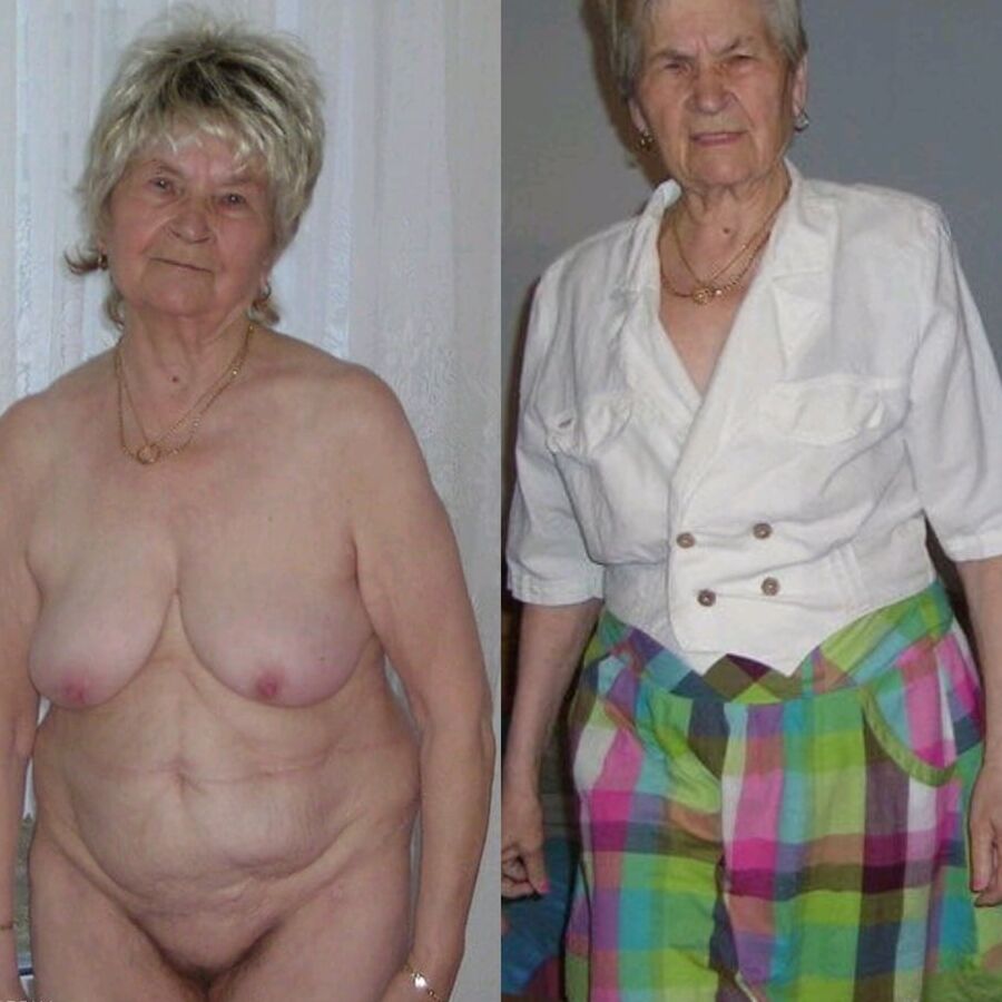 Grannies dressed and undressed