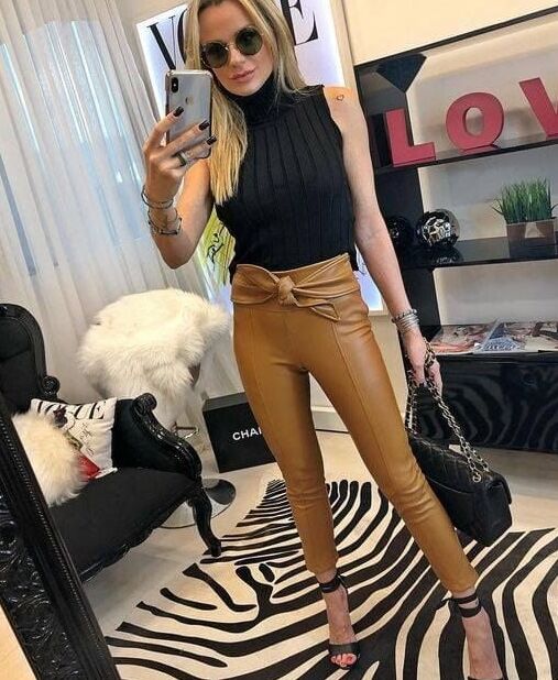 Brown Leather Pants - by Redbull