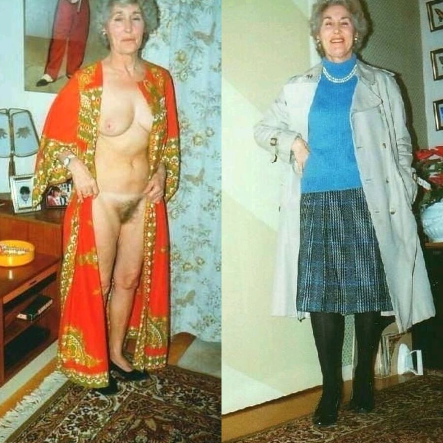 Grannies dressed and undressed