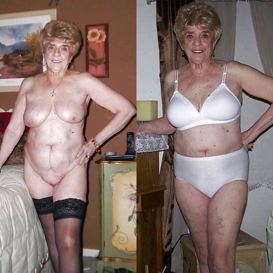 Grannies dressed and undressed