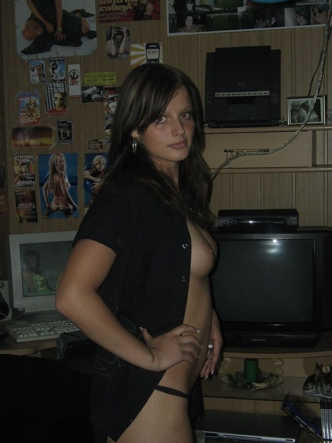 Posing Brunette Babe