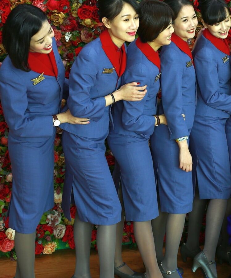 Flight Attendants in Pantyhose - Air China Girls