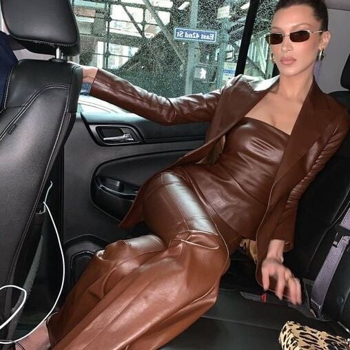 Brown Leather Pants - by Redbull