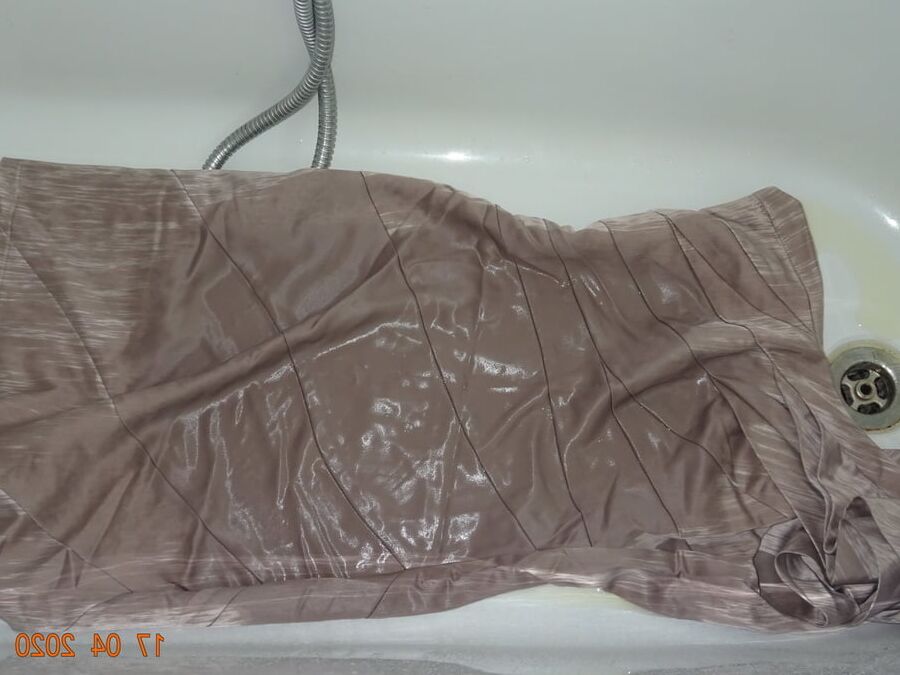 Champagne dress piss