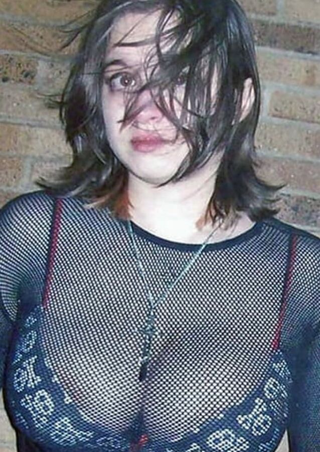 Chick with a goth look
