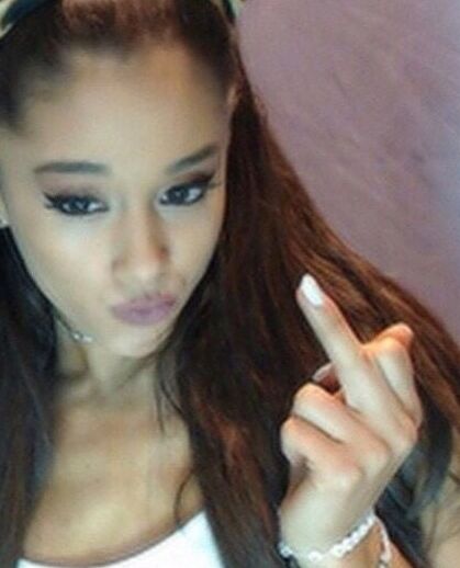 Sexy girls give you the finger