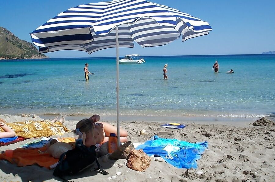 Blond German Nudist Milf Naked on Holiday Fkk Beach