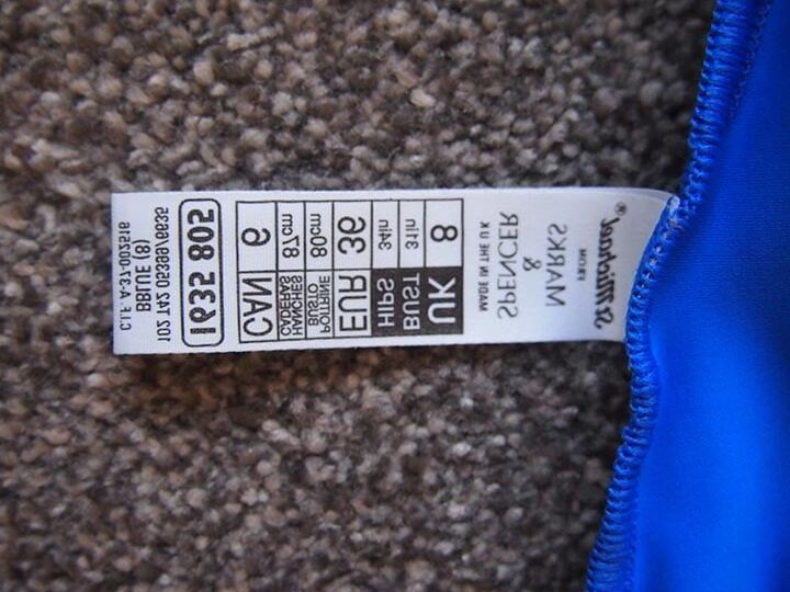 Mid s M&amp;S blue swimsuit