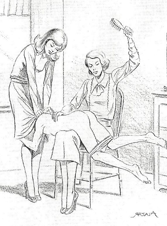 Maledom comic spank