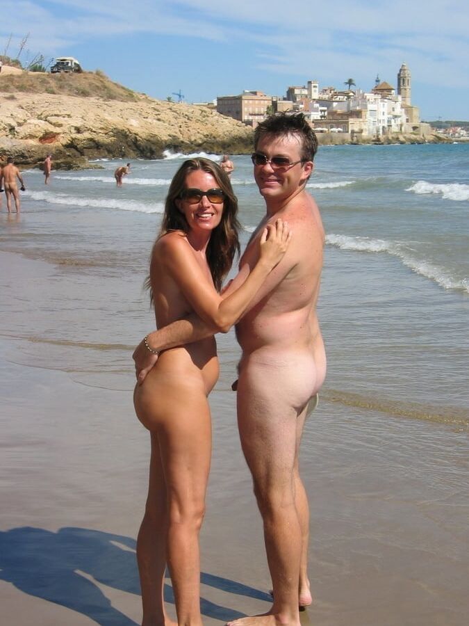 Naked couples on the beach
