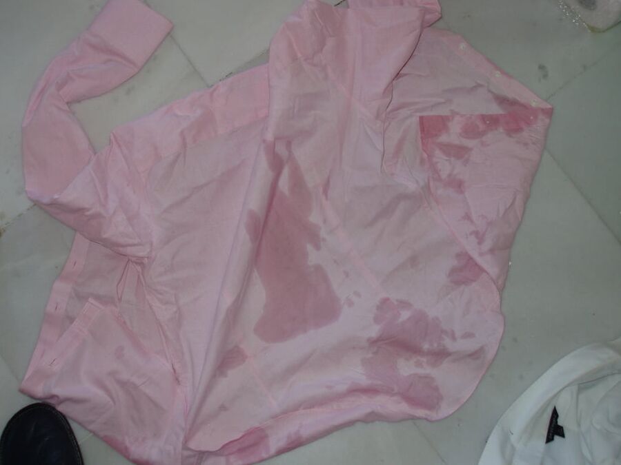 pink blouse piss
