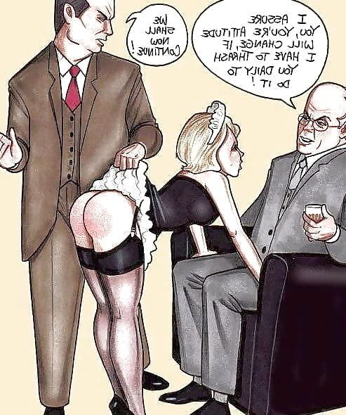 Spanking girl cartoons