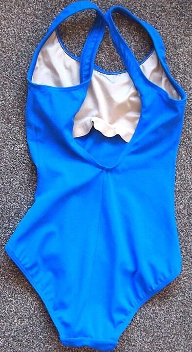 Mid s M&amp;S blue swimsuit