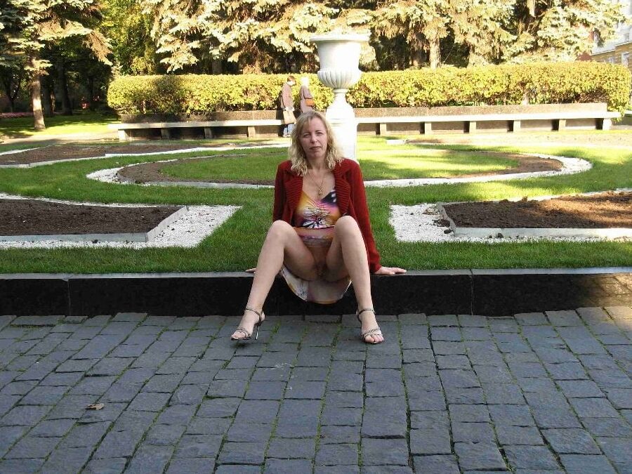crazy russian woman outdoor exhibitionist