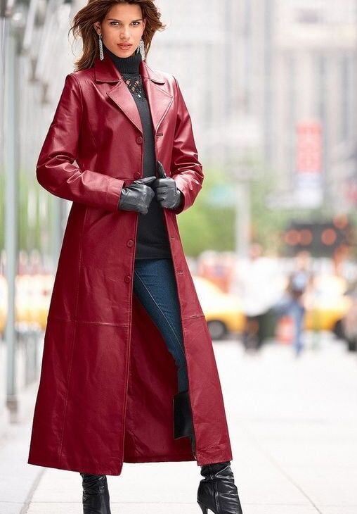 Red Leather Coat - by RedBull
