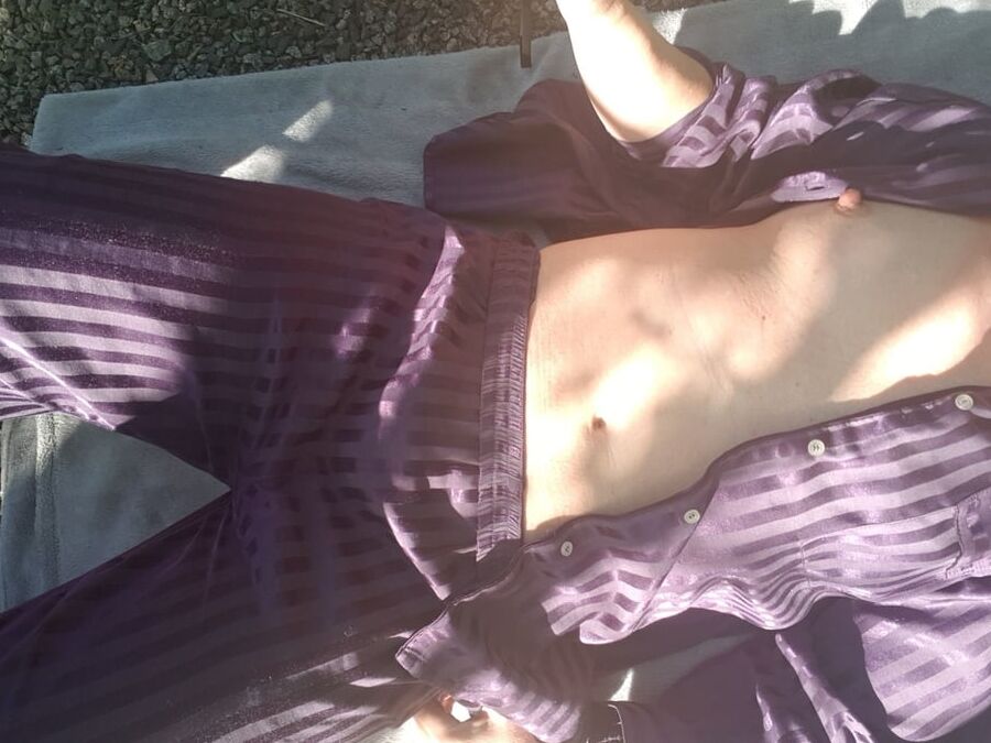 Wife outdoors