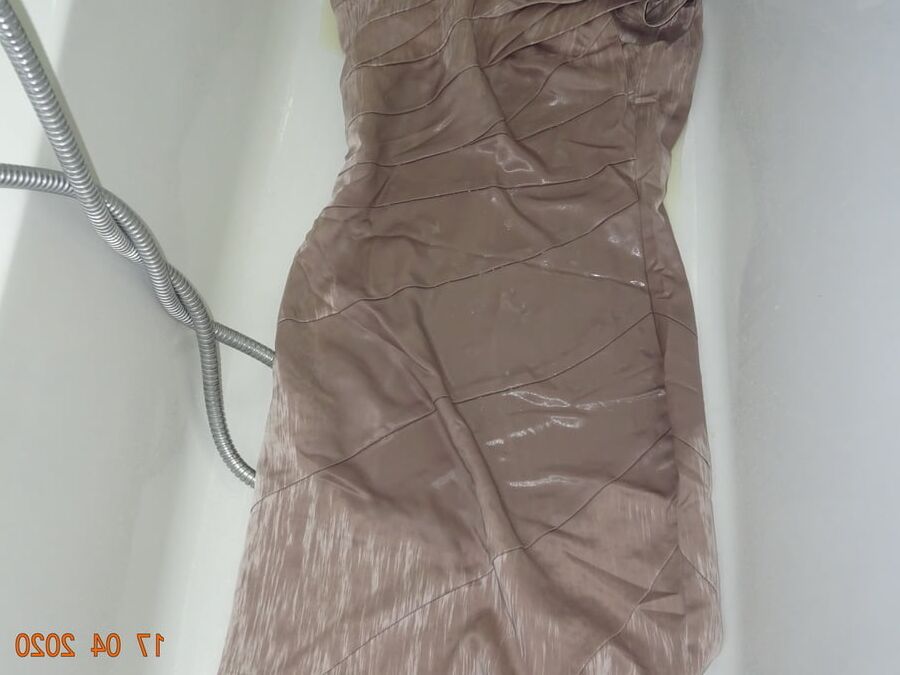 Champagne dress piss