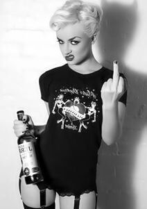 Sexy girls give you the finger