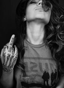 Sexy girls give you the finger