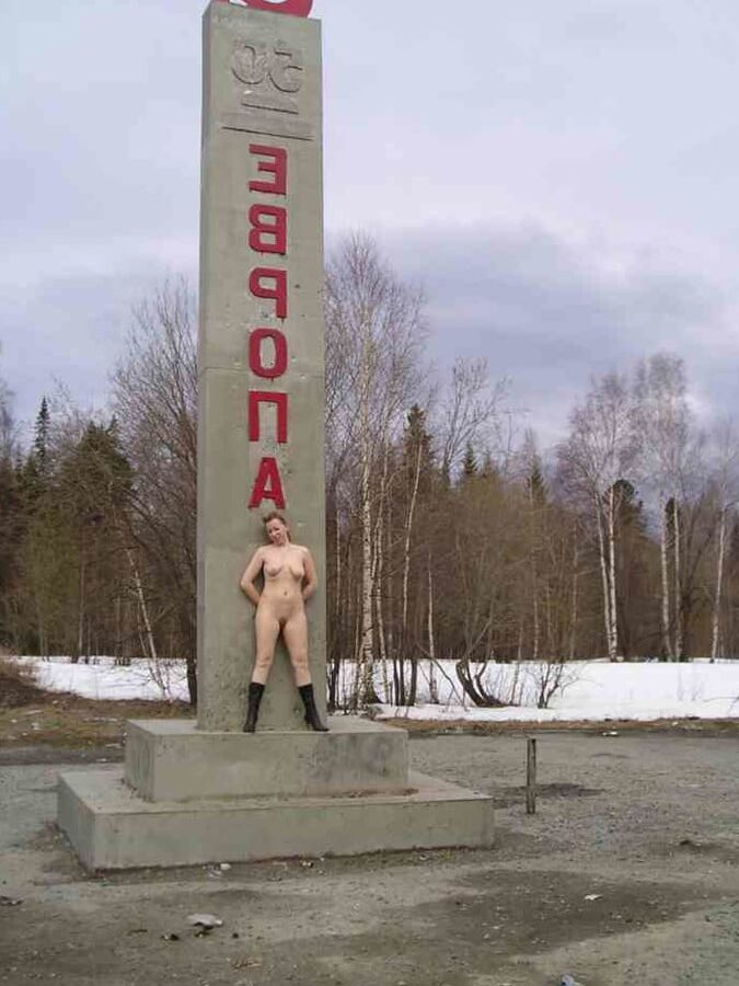 crazy russian woman outdoor exhibitionist