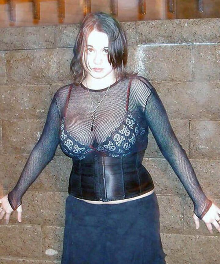 Chick with a goth look