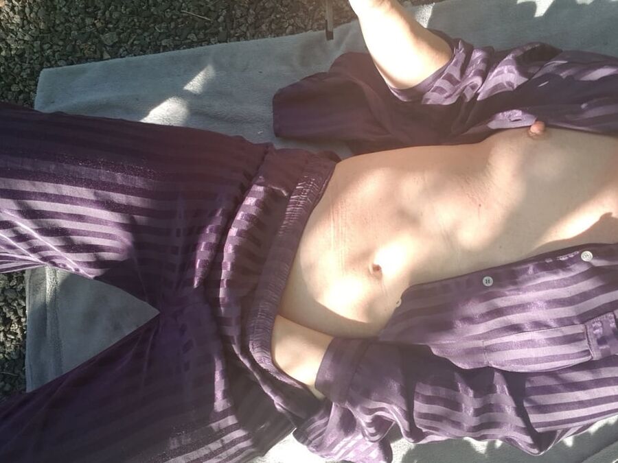 Wife outdoors